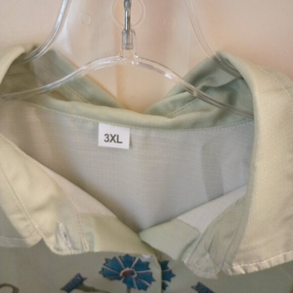NEW womens 3X button down blouse - Picture 3 of 3